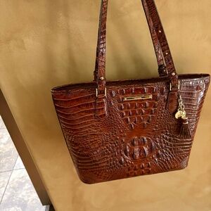 Brahmin Pecan Melbourne leather bag